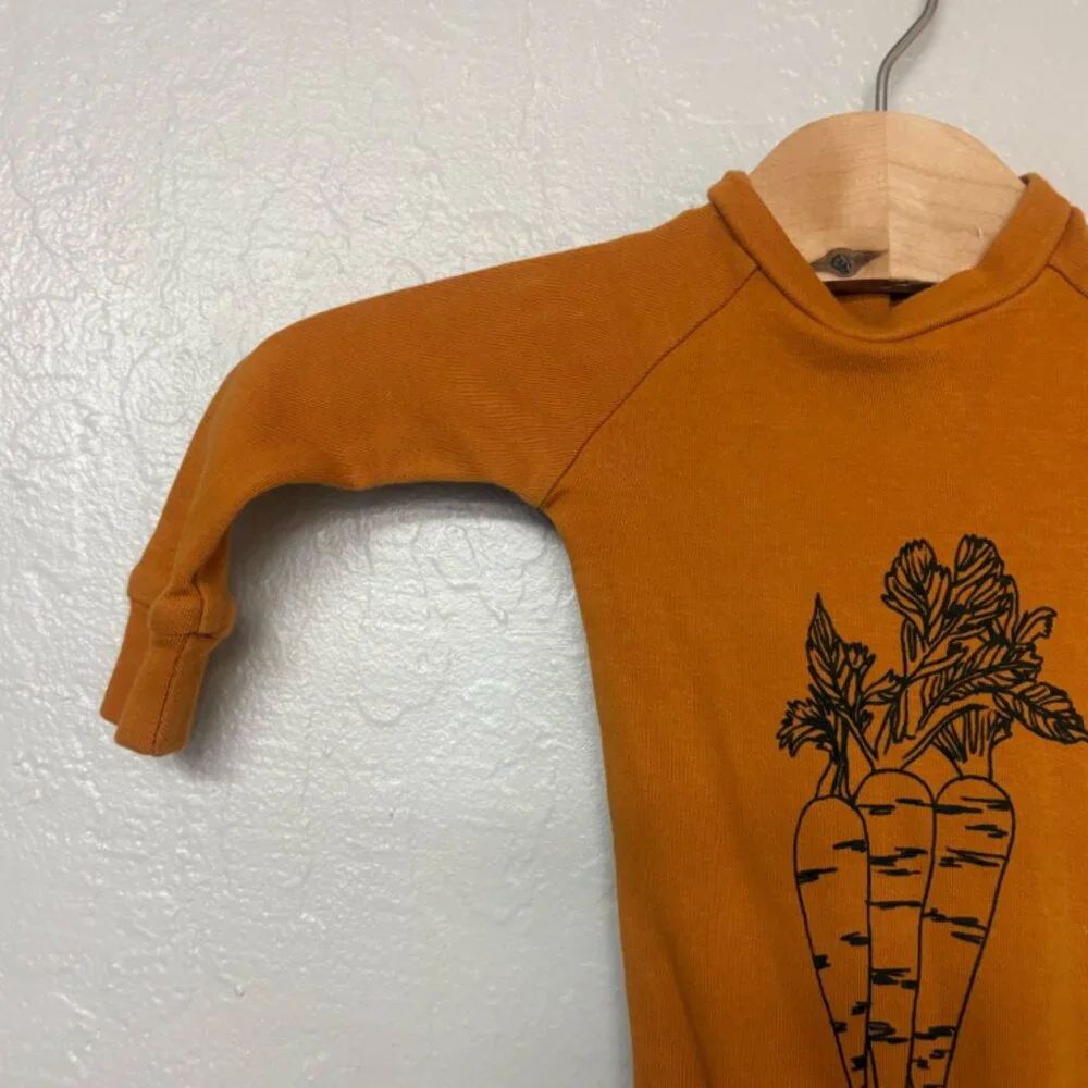 $17 ADD ON L'oved Baby footie carrot graphic Little Sleepies Caden‎ Lane